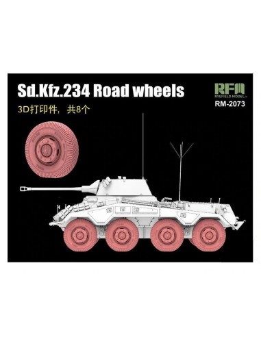 Sd.Kfz. 234 Road Wheels 3D Printed (8 pcs.) 