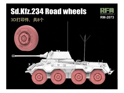 Sd.Kfz. 234 Road Wheels 3D Printed (8 pcs.) 