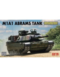 M1A1 Abrams Tank Ukraine Update Version with Workable Tracks 