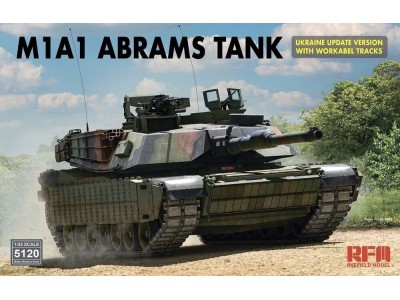 M1A1 Abrams Tank Ukraine Update Version with Workable Tracks 