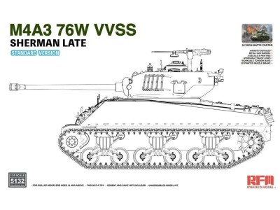 M4A3 76W VVSS Sherman Late Standard Version 