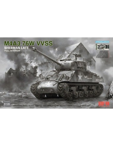 M4A3 76W VVSS Sherman Late Standard Version Full Interior 