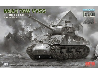 M4A3 76W VVSS Sherman Late Standard Version Full Interior 