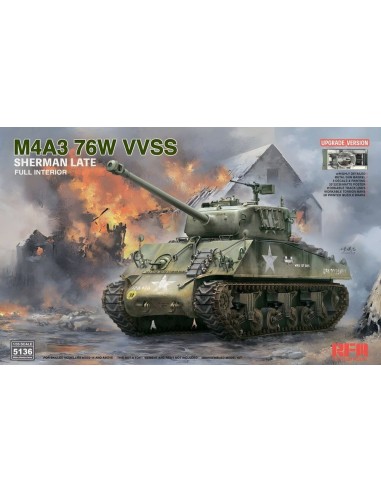M4A3 76W VVSS Sherman Late Upgrade Version Full Interior 