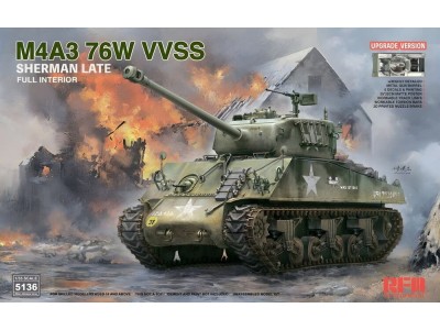 M4A3 76W VVSS Sherman Late Upgrade Version Full Interior 
