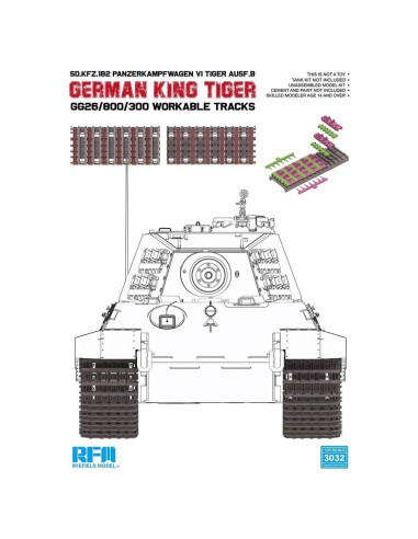German King Tiger GG26/800/300 Workable Tracks 