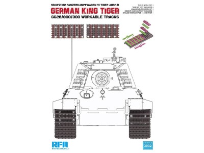 German King Tiger GG26/800/300 Workable Tracks 