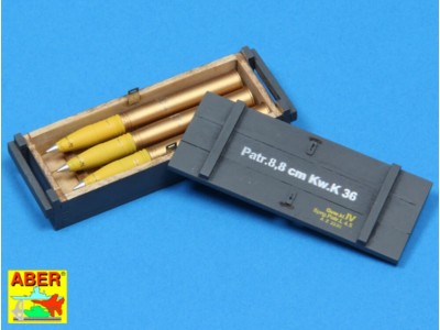 8,8 cm Tiger I high-explosive Ammo with box 