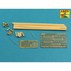 Barrel cleaning rods with brackets for Tiger I -very early model 1240mm 