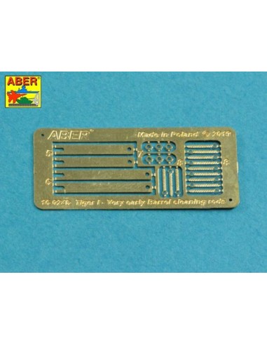 Barrel cleaning rods with brackets for Tiger I -very early model 1240mm 