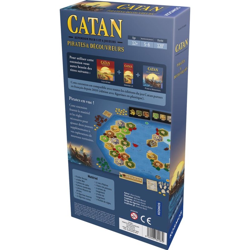 CATAN : PIRATES ET DECOUVREURS 5/6 JOUEURS...