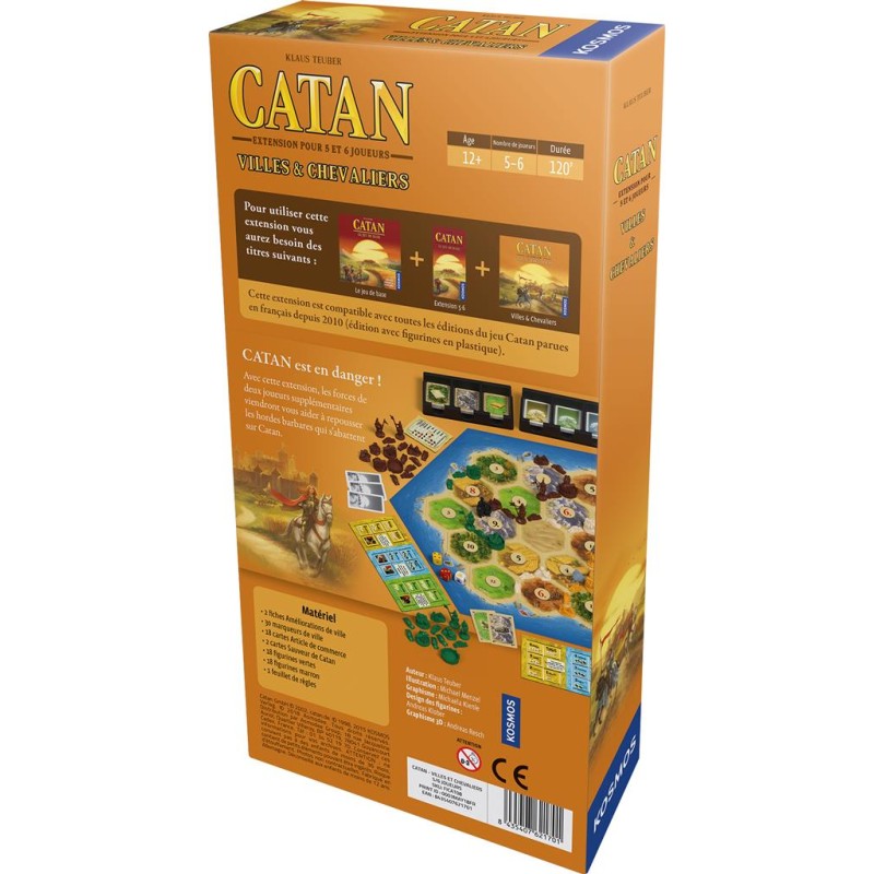 CATAN : VILLES ET CHEVALIERS 5/6 JOUEURS (EXT)