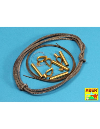 Tow cables & track cable with brackets used on Tiger I, King Tiger & Panther 