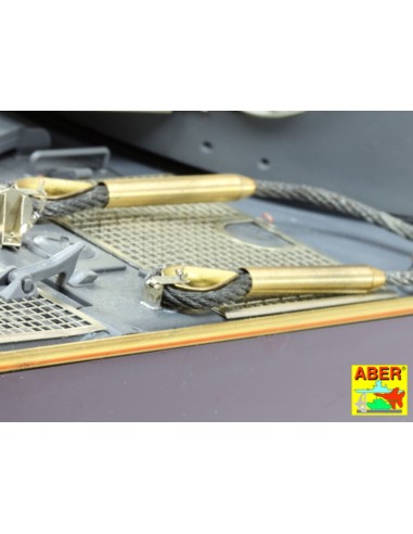 Tow cables & track cable with brackets used on Tiger I, King Tiger & Panther 
