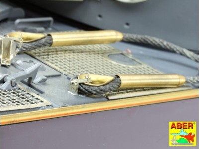 Tow cables & track cable with brackets used on Tiger I, King Tiger & Panther 