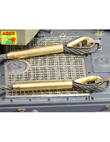 Tow cables & track cable with brackets used on Tiger I, King Tiger & Panther 