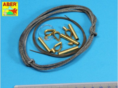 Tow cables & track cable with brackets used on Tiger I, King Tiger & Panther 