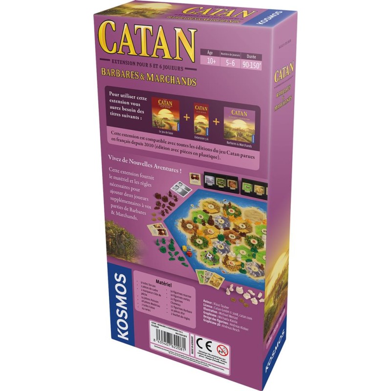 CATAN : BARBARES ET MARCHANDS 5/6 JOUEURS...