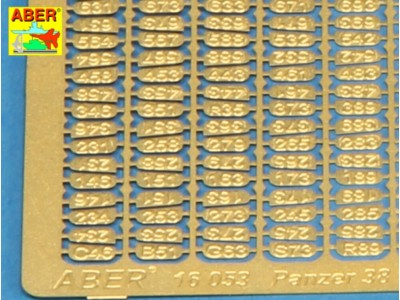 Panzer 38 track numbers 