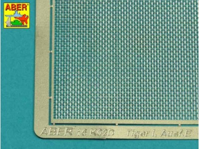 Aditional smaller mesh used on some Tiger I, Ausf.E under standart grilles 