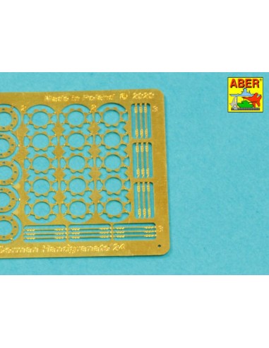 German Stielhandgranate 24 –set of 15 pcs. Metal and wood  parts 