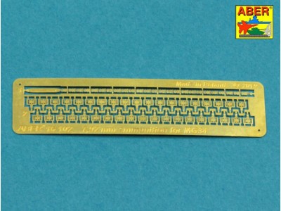 7,92 mm Amunition for German MG34 Machine Gun x 25 pcs. 