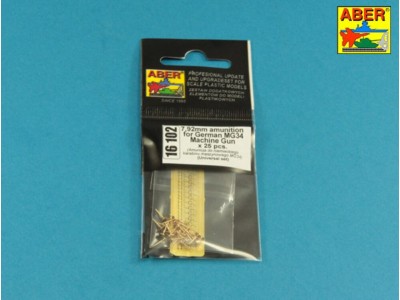 7,92 mm Amunition for German MG34 Machine Gun x 25 pcs. 