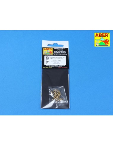 Imitation of Hexagonal bolts 1,55 mm x 30 pcs. 