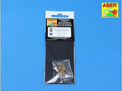 Imitation of Hexagonal bolts 1,55 mm x 30 pcs. 