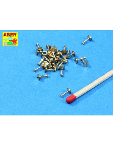 Imitation of Hexagonal bolts 1,55 mm x 30 pcs. 