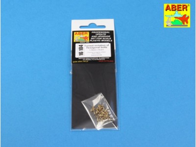 Turned imitation of Hexagonal bolts 1,19 mm x 30 pcs. 