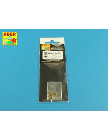 Wing nuts with turned bolt x 12 pcs. 
