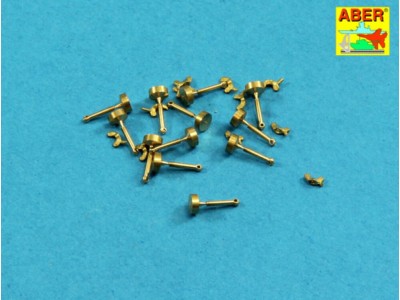 Wing nuts with turned bolt x 12 pcs. 