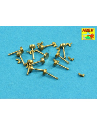 Wing nuts with turned bolt x 12 pcs. 