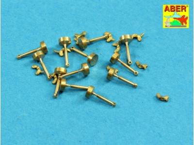 Wing nuts with turned bolt x 12 pcs. 