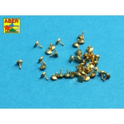 Turned rivets 0,9 x1,3 x 0,5mm 40 pcs.  2