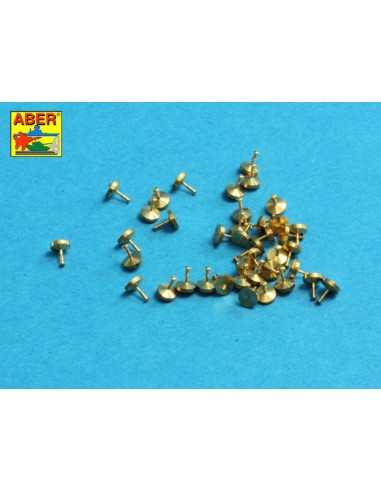 Turned rivets 0,9 x1,3 x 0,5mm 40 pcs. 