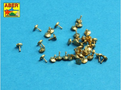 Turned rivets 0,9 x1,3 x 0,5mm 40 pcs. 