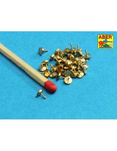 Turned rivets 0,9 x1,3 x 0,5mm 40 pcs. 