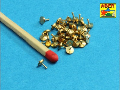 Turned rivets 0,9 x1,3 x 0,5mm 40 pcs. 