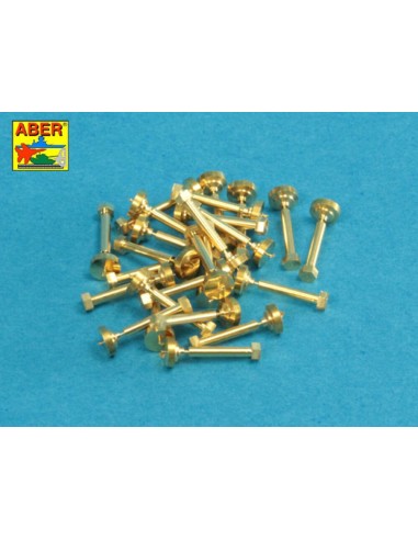 Turned imitation of Hexagonal bolts 1,6 x  6,0 mm x 25 pcs. 