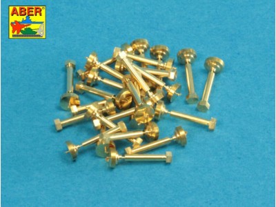 Turned imitation of Hexagonal bolts 1,6 x  6,0 mm x 25 pcs. 