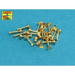 Turned imitation of Hexagonal bolts & nuts 1,6 x  4,0 mm x 15 pcs. And 1,6mm nuts x 10 pcs. 