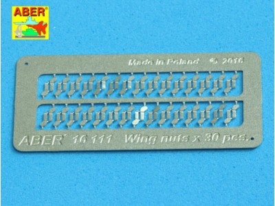 Wing nuts PE nuts with turned bolt x 30 pcs. 