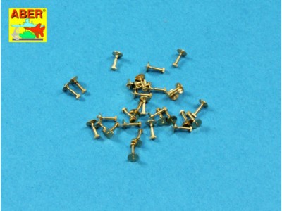 Turned Hexagonal bolts (1,34x2,60mm) x 30 pcs. 