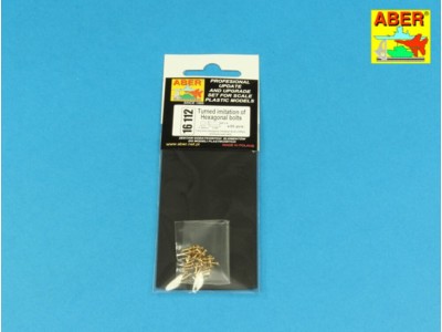 Turned Hexagonal bolts (1,34x2,60mm) x 30 pcs. 