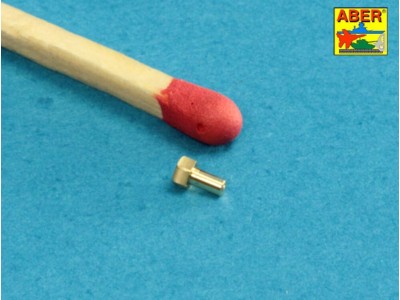 Turned imitation of Hexagonal bolts 1,75 x 2,20 mm x 25 pcs. 