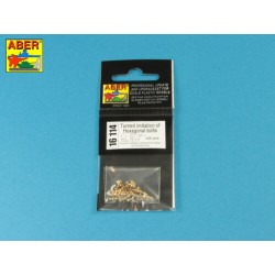 Turned imitation of Hexagonal bolts 1,75 x 2,20 mm x 25 pcs.  2