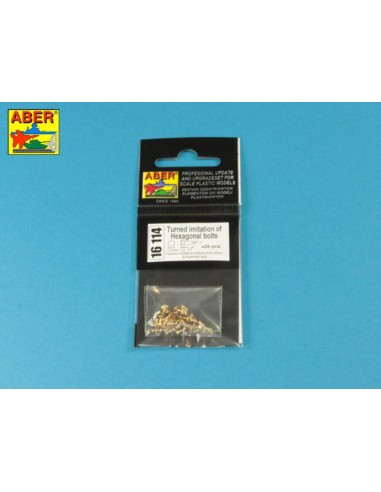 Turned imitation of Hexagonal bolts 1,75 x 2,20 mm x 25 pcs. 