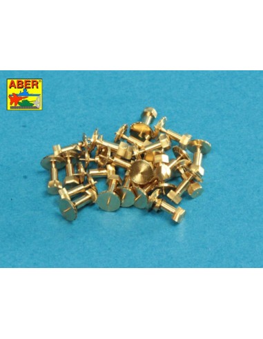 Turned imitation of Hexagonal bolts 1,75 x 2,20 mm x 25 pcs. 